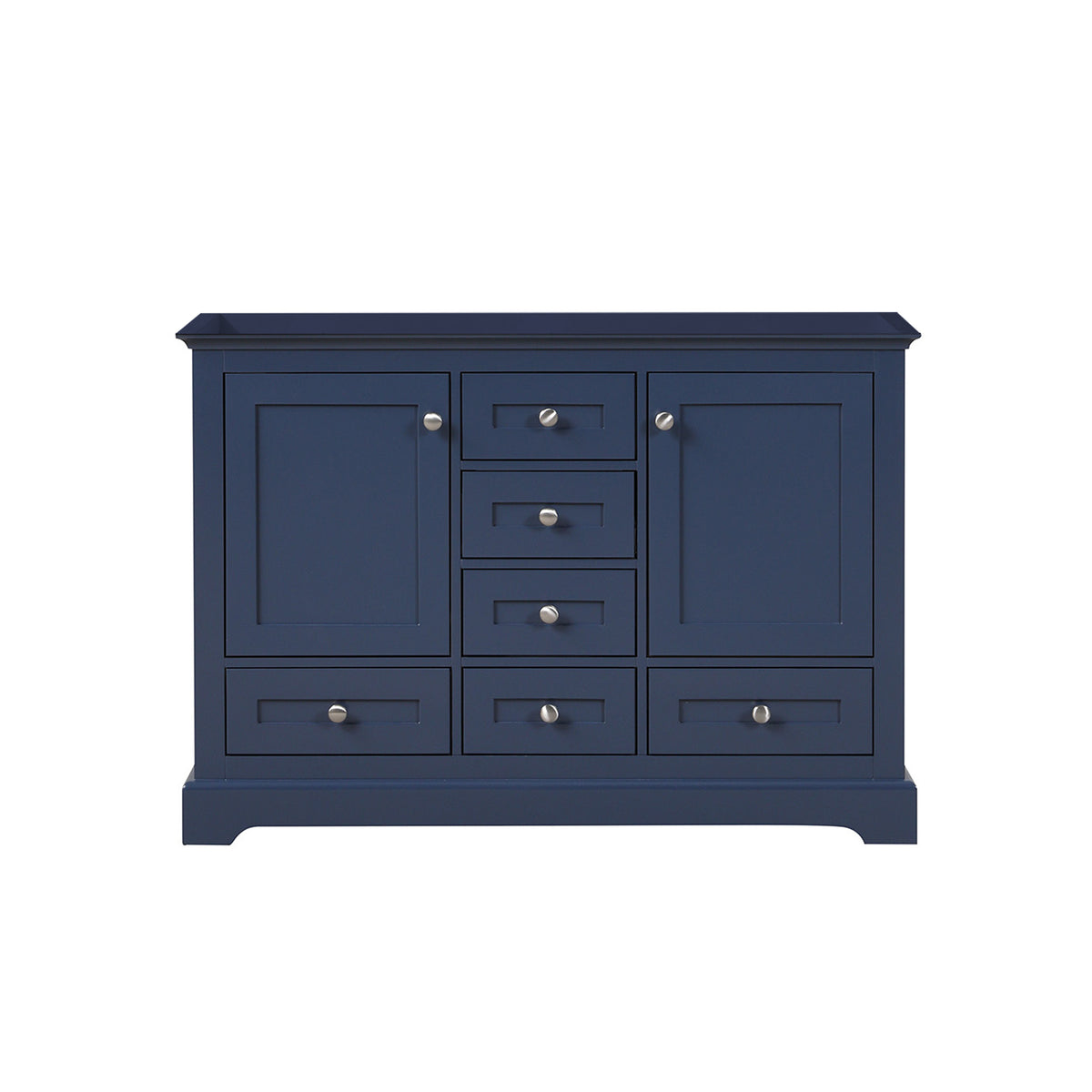 Lexora Dukes 48 in. Navy Blue Double Sink Bath Vanity
