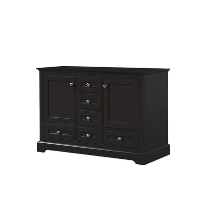 Lexora Dukes 48 in. Espresso Double Sink Bath Vanity