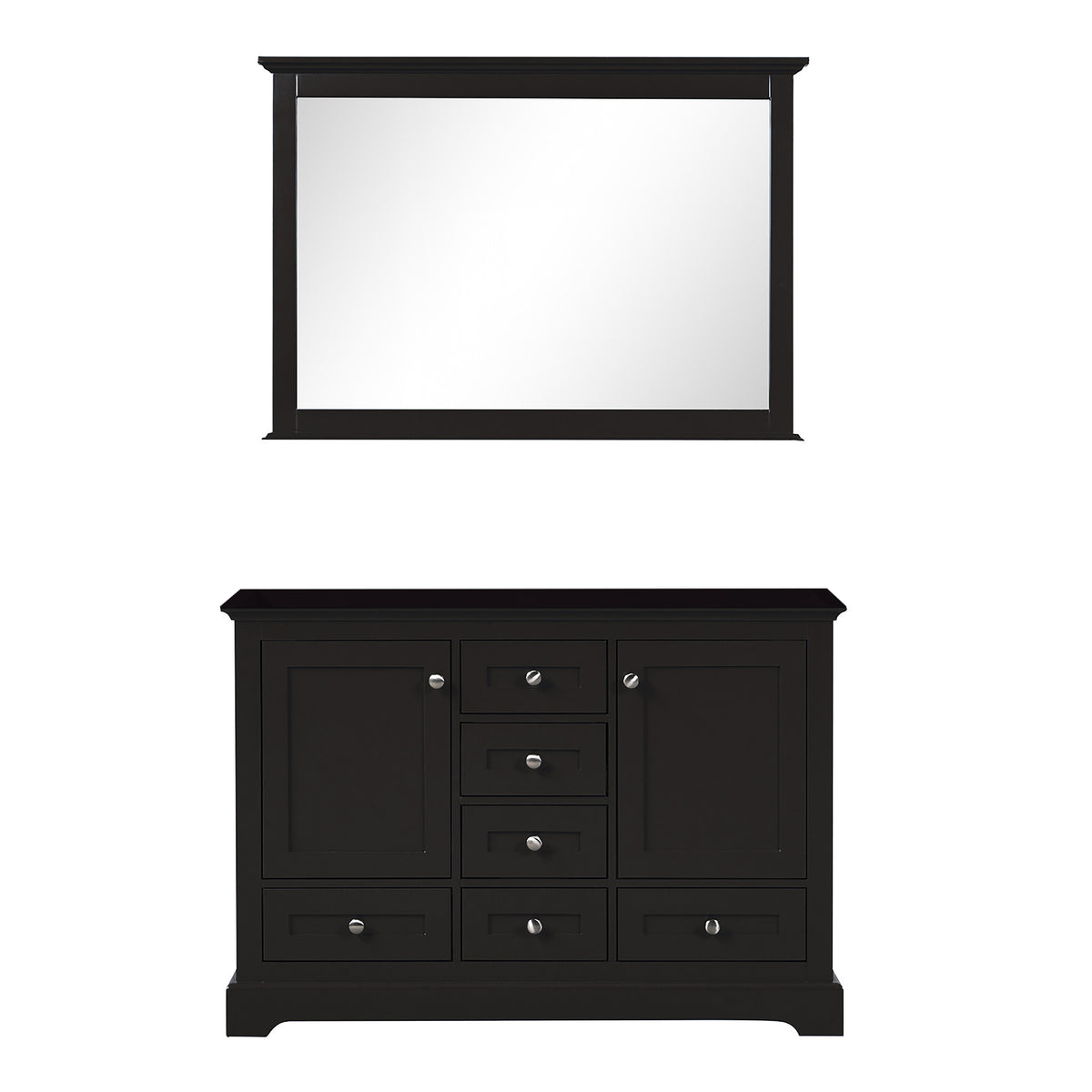 Lexora Dukes 48 in. Espresso Double Sink Bath Vanity
