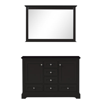 Lexora Dukes 48 in. Espresso Double Sink Bath Vanity