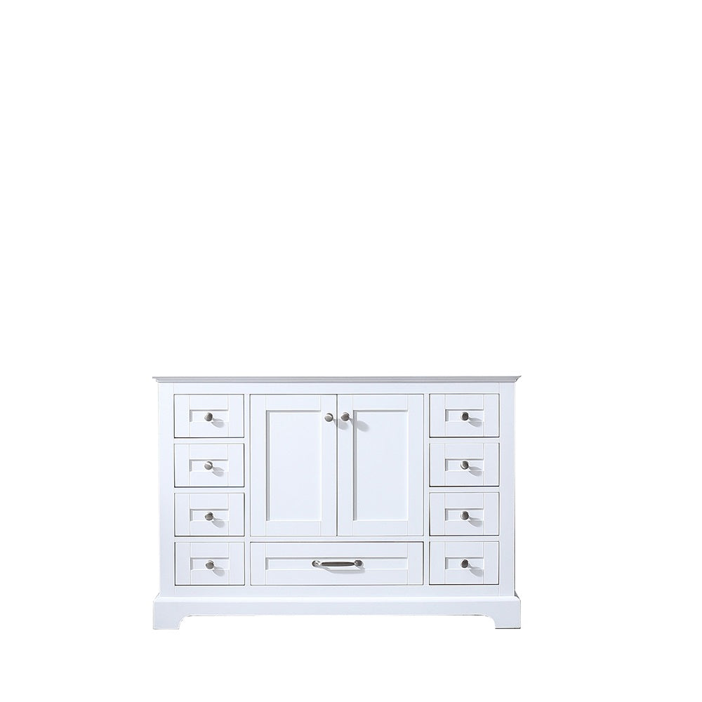 Lexora Dukes 48 in. White Single Sink Bath Vanity