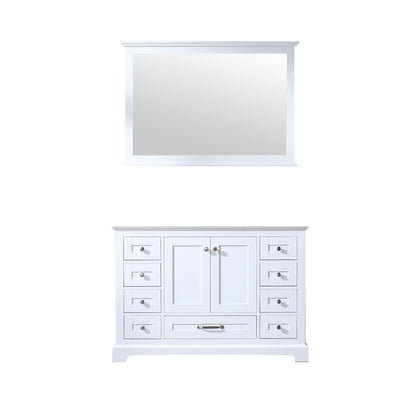 Lexora Dukes 48 in. White Single Sink Bath Vanity