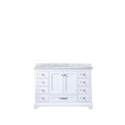 Lexora Dukes 48 in. White Single Sink Bath Vanity