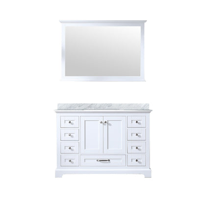 Lexora Dukes 48 in. White Single Sink Bath Vanity