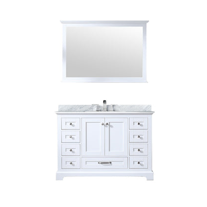 Lexora Dukes 48 in. White Single Sink Bath Vanity