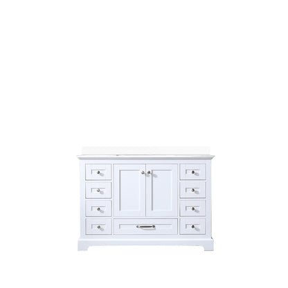 Lexora Dukes 48 in. White Single Sink Bath Vanity
