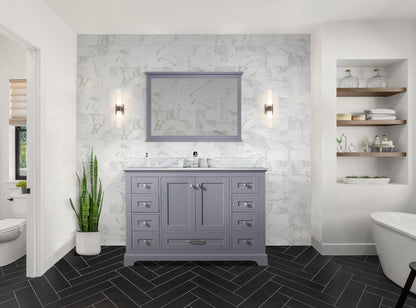 Lexora Dukes 48 in. Dark Grey Single Sink Bath Vanity