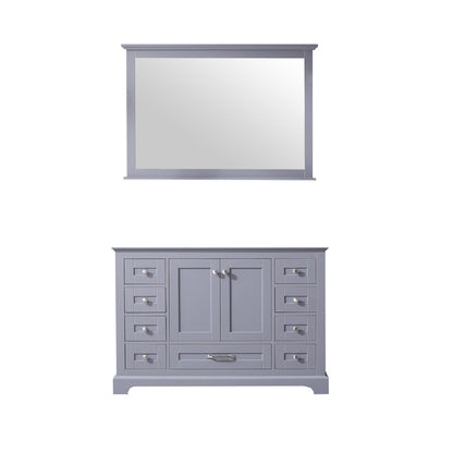 Lexora Dukes 48 in. Dark Grey Single Sink Bath Vanity