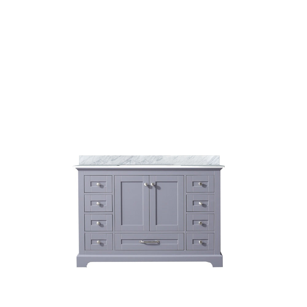 Lexora Dukes 48 in. Dark Grey Single Sink Bath Vanity