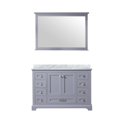 Lexora Dukes 48 in. Dark Grey Single Sink Bath Vanity