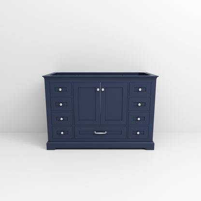 Lexora Dukes 48 in. Navy Blue Single Sink Bath Vanity