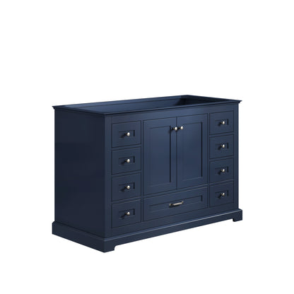 Lexora Dukes 48 in. Navy Blue Single Sink Bath Vanity