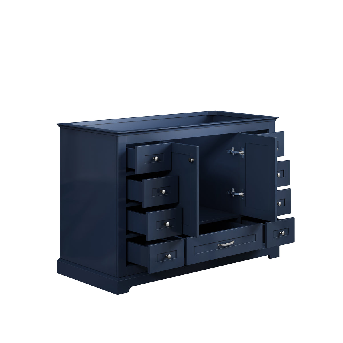 Lexora Dukes 48 in. Navy Blue Single Sink Bath Vanity
