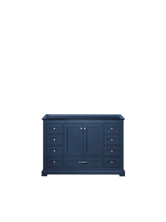 Lexora Dukes 48 in. Navy Blue Single Sink Bath Vanity
