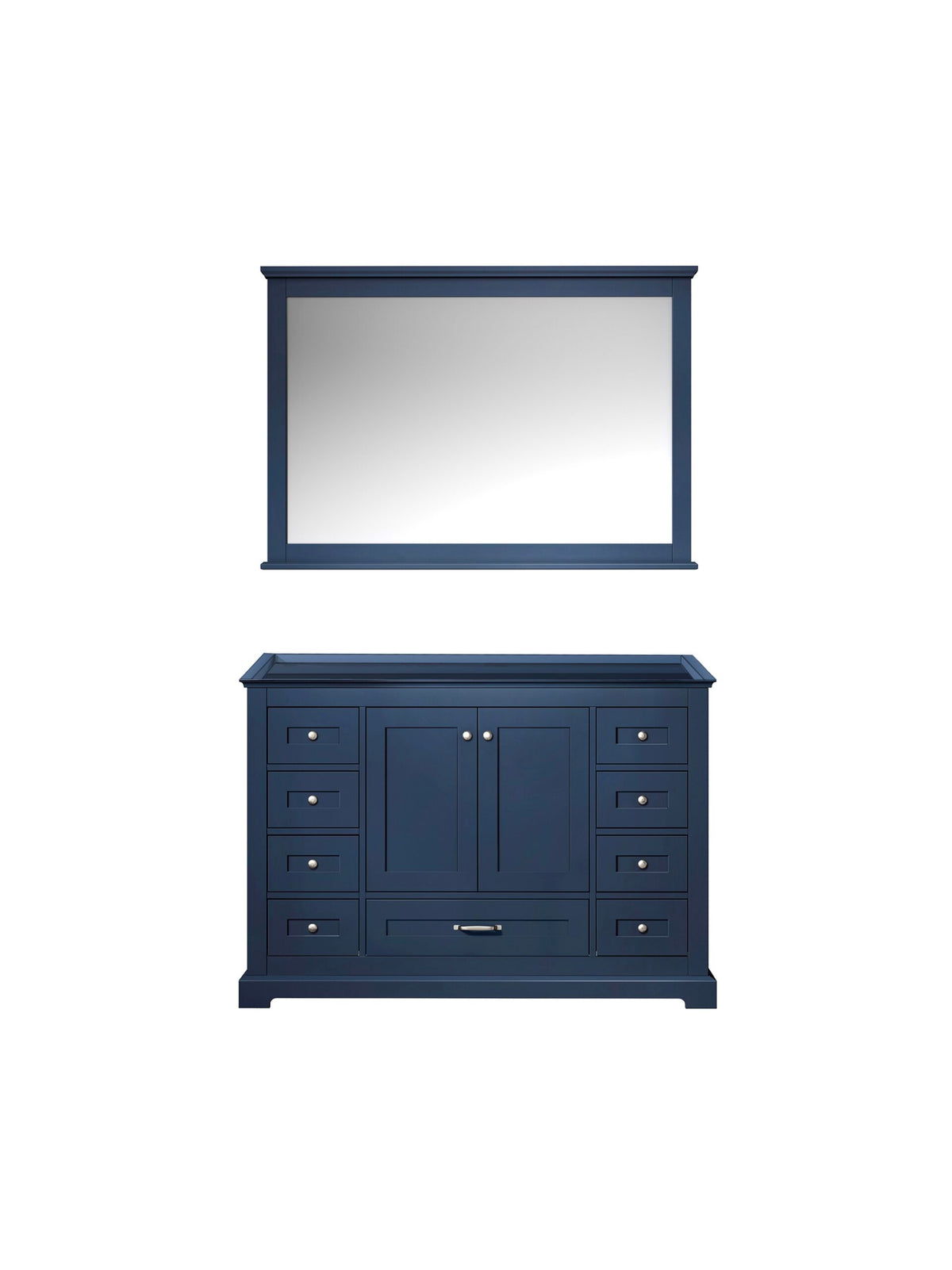 Lexora Dukes 48 in. Navy Blue Single Sink Bath Vanity