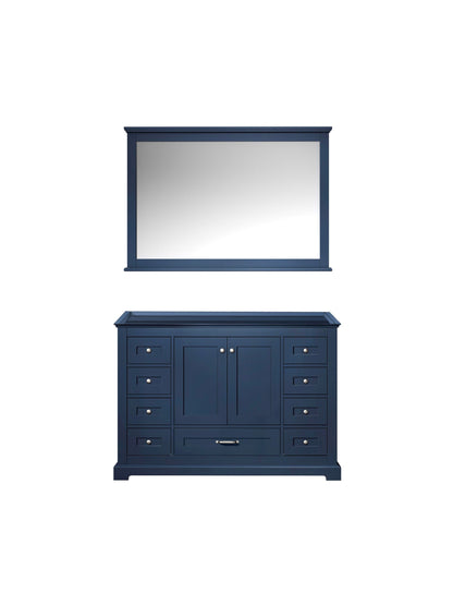 Lexora Dukes 48 in. Navy Blue Single Sink Bath Vanity
