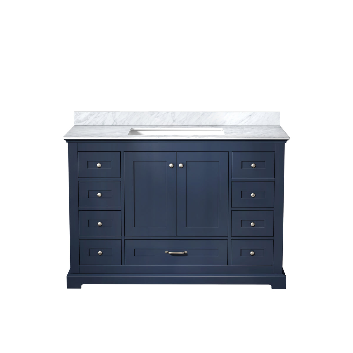 Lexora Dukes 48 in. Navy Blue Single Sink Bath Vanity