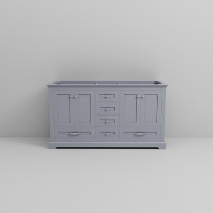 Lexora Dukes 60 in. Dark Grey Double Sink Bath Vanity