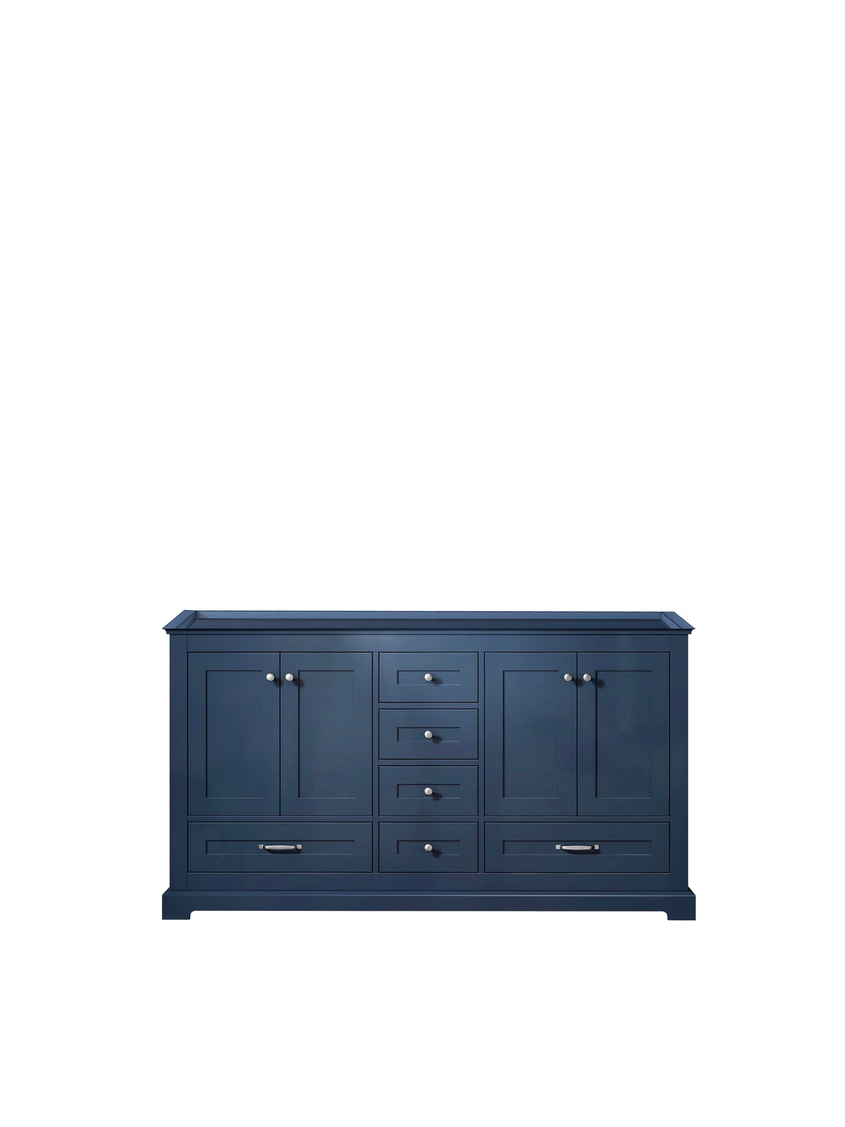 Lexora Dukes 60 in. Navy Blue Double Sink Bath Vanity