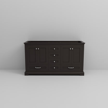Lexora Dukes 60 in. Espresso Double Sink Bath Vanity