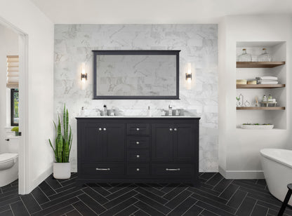 Lexora Dukes 60 in. Espresso Double Sink Bath Vanity