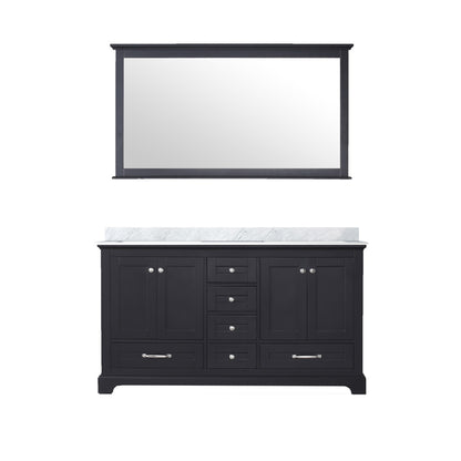 Lexora Dukes 60 in. Espresso Double Sink Bath Vanity