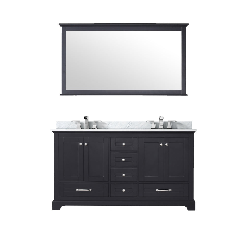 Lexora Dukes 60 in. Espresso Double Sink Bath Vanity