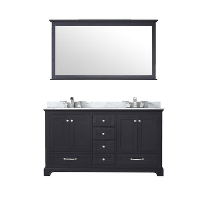 Lexora Dukes 60 in. Espresso Double Sink Bath Vanity