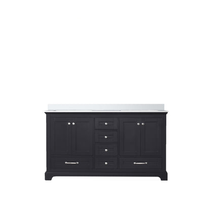 Lexora Dukes 60 in. Espresso Double Sink Bath Vanity