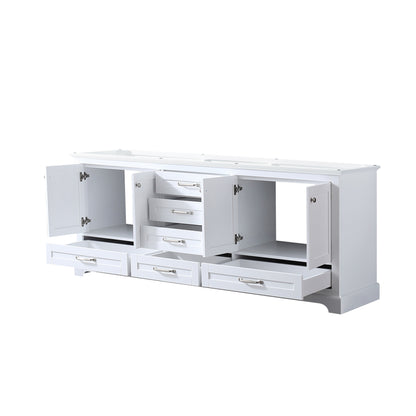 Lexora Dukes 80 in. White Double Sink Bath Vanity