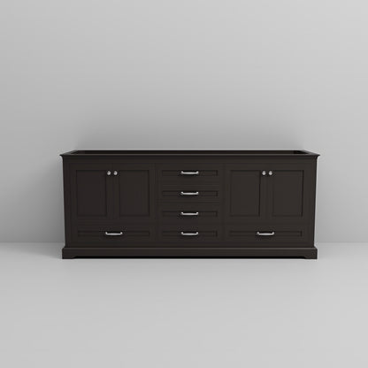 Lexora Dukes 80 in. Espresso Double Sink Bath Vanity