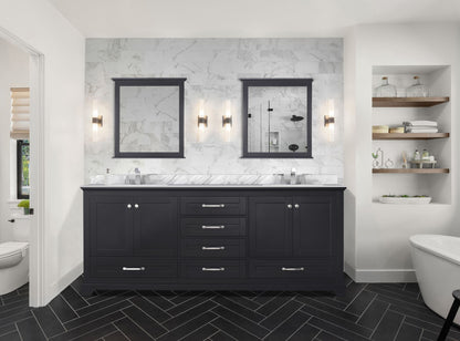 Lexora Dukes 80 in. Espresso Double Sink Bath Vanity