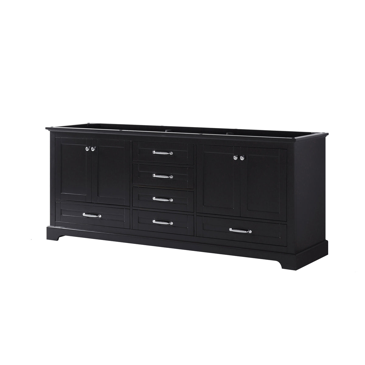 Lexora Dukes 80 in. Espresso Double Sink Bath Vanity