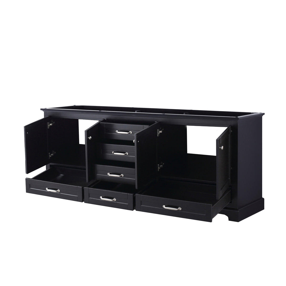 Lexora Dukes 80 in. Espresso Double Sink Bath Vanity