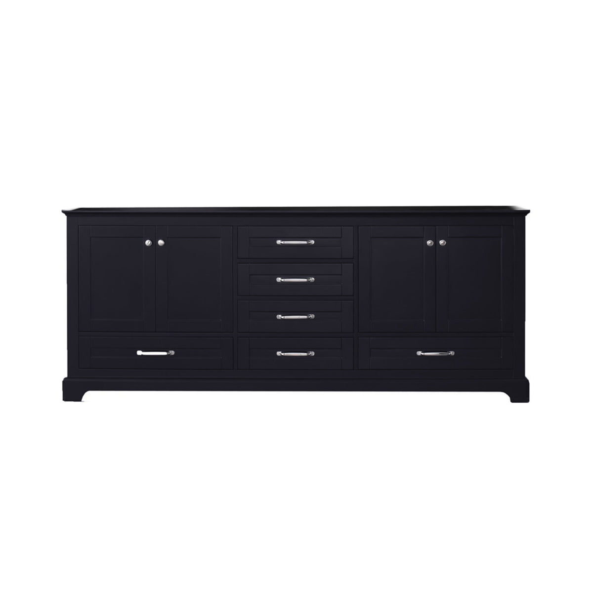 Lexora Dukes 80 in. Espresso Double Sink Bath Vanity