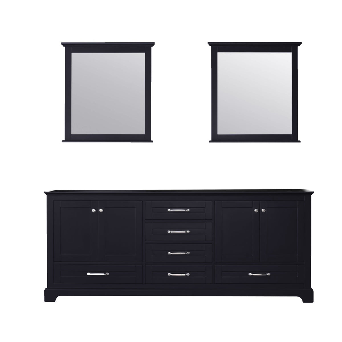 Lexora Dukes 80 in. Espresso Double Sink Bath Vanity