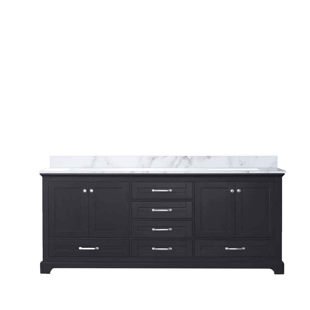 Lexora Dukes 80 in. Espresso Double Sink Bath Vanity