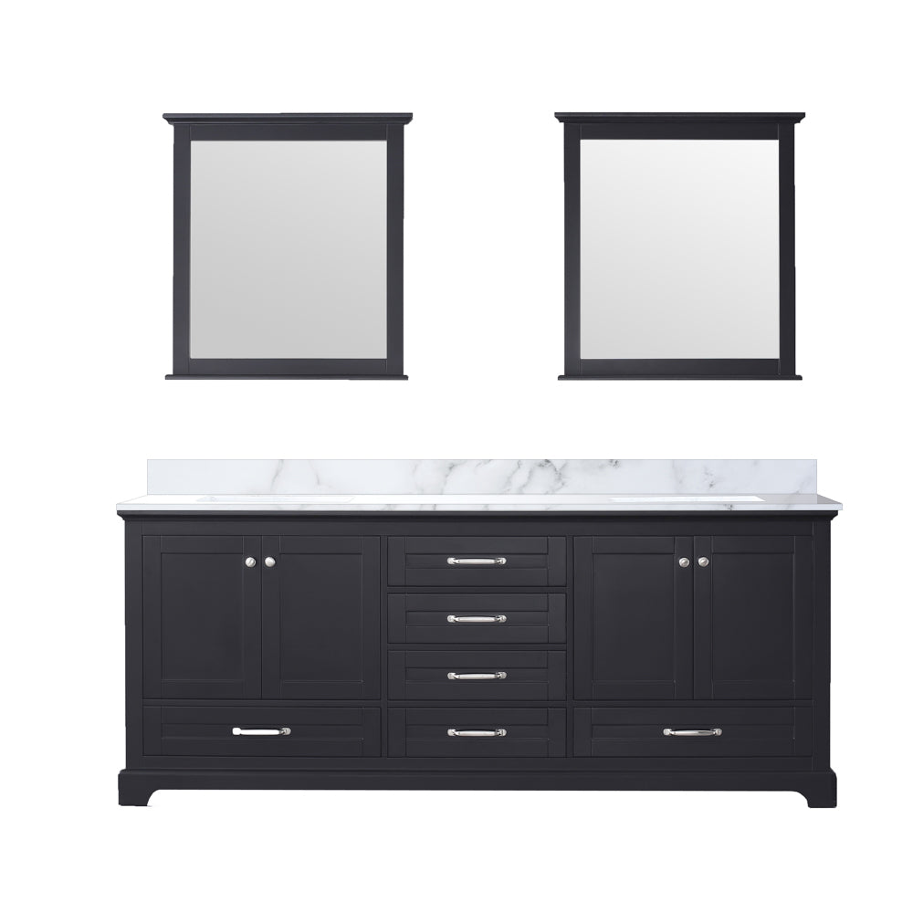 Lexora Dukes 80 in. Espresso Double Sink Bath Vanity