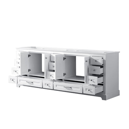 Lexora Dukes 84 in. White Double Sink Bath Vanity