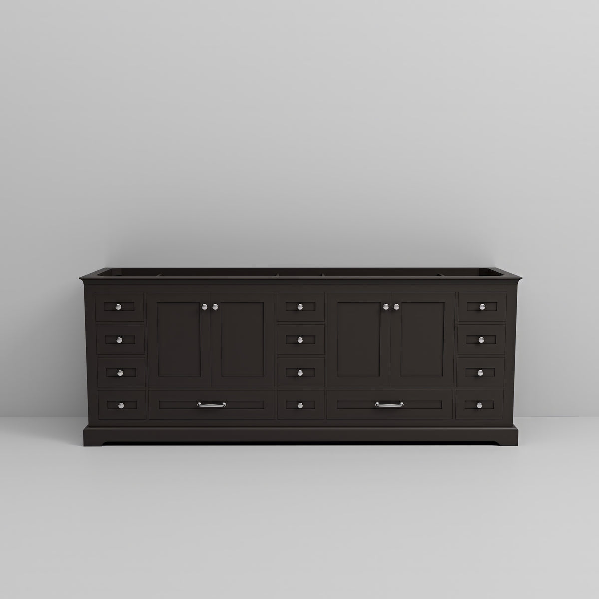 Lexora Dukes 84 in. Espresso Double Sink Bath Vanity