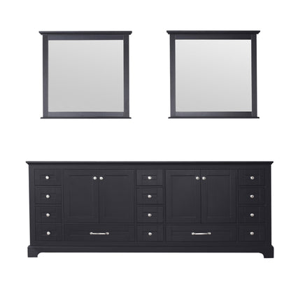 Lexora Dukes 84 in. Espresso Double Sink Bath Vanity