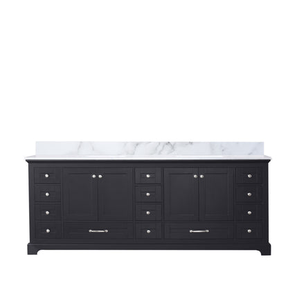 Lexora Dukes 84 in. Espresso Double Sink Bath Vanity