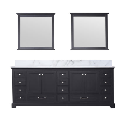 Lexora Dukes 84 in. Espresso Double Sink Bath Vanity