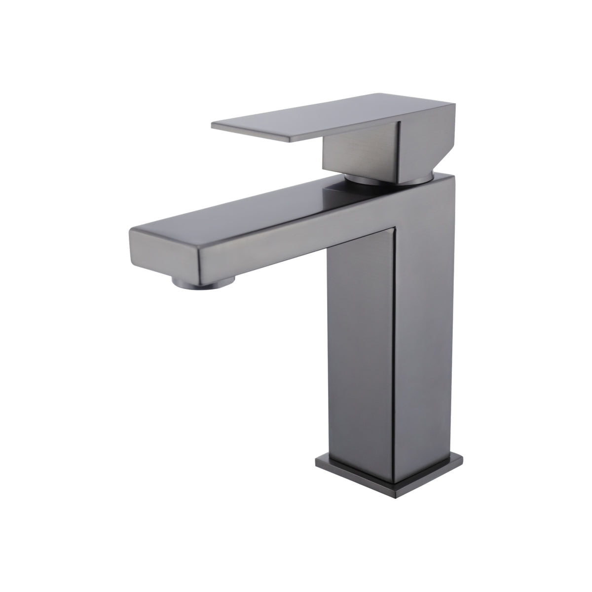 Lexora Monte Single Hole Stainless Steel Bathroom Faucet in Gun Metal