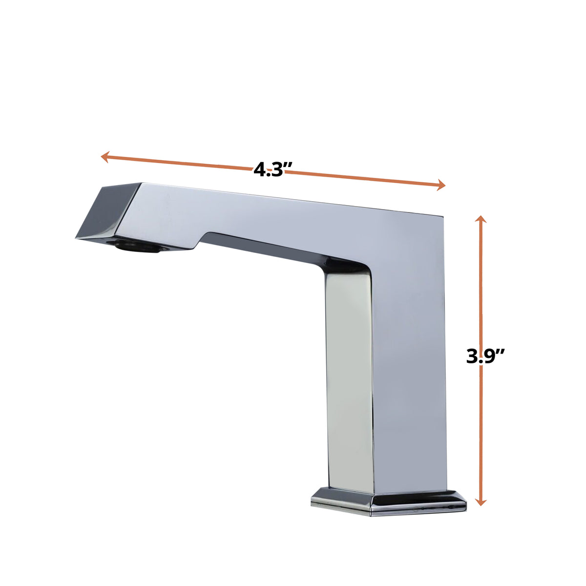 Lexora Labaro Single Hole Brass Bathroom Faucet in Chrome
