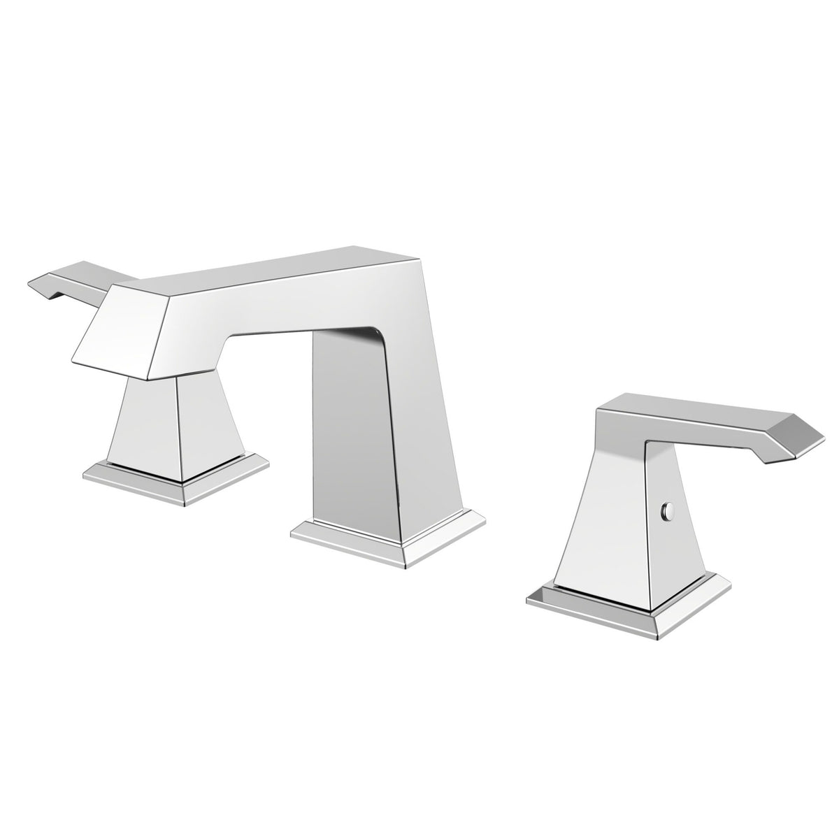 Lexora Balduina 8 in. Widespread 3-Hole Brass Bathroom Faucet in Chrome