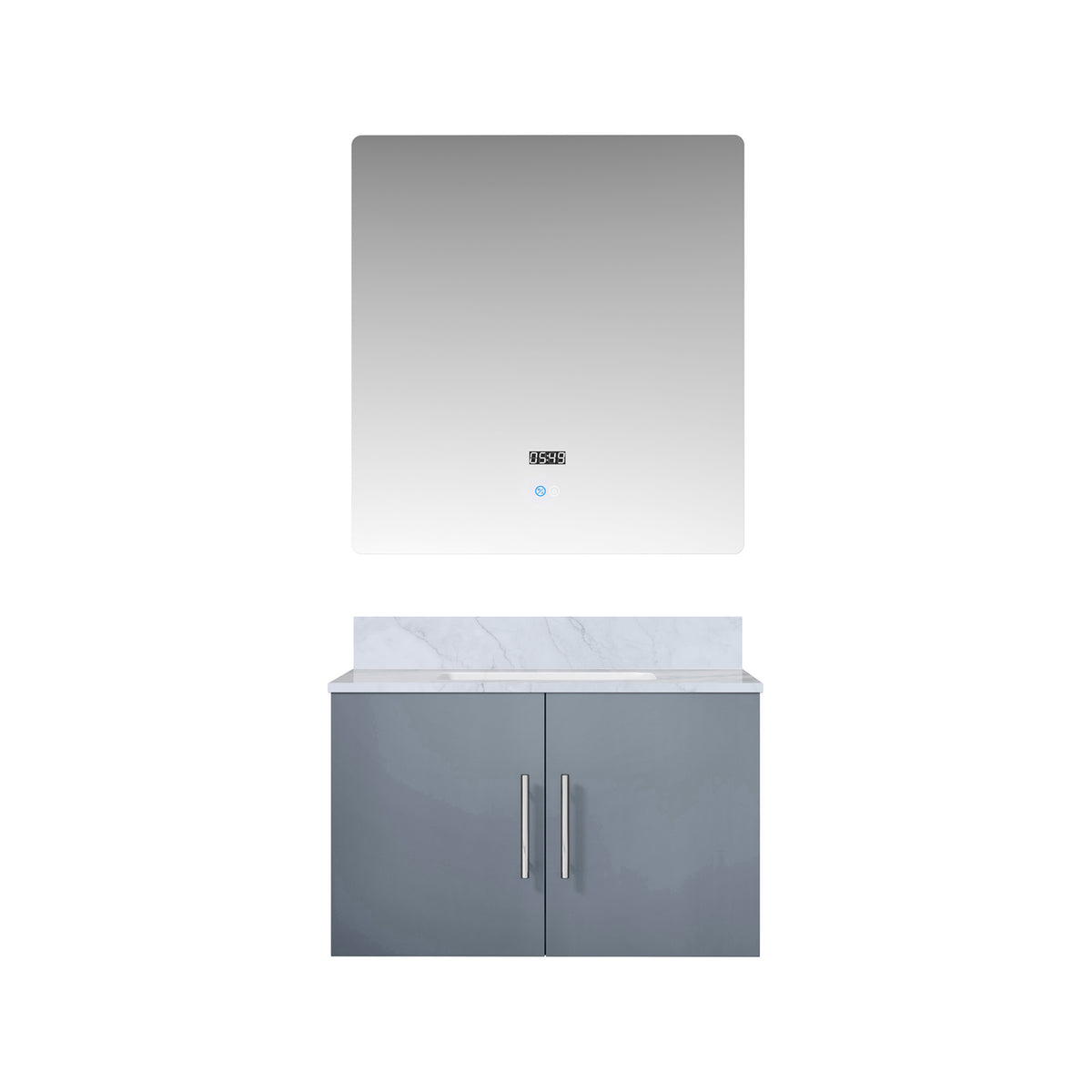 Lexora Geneva 30 in. Dark Grey Single Sink Bath Vanity