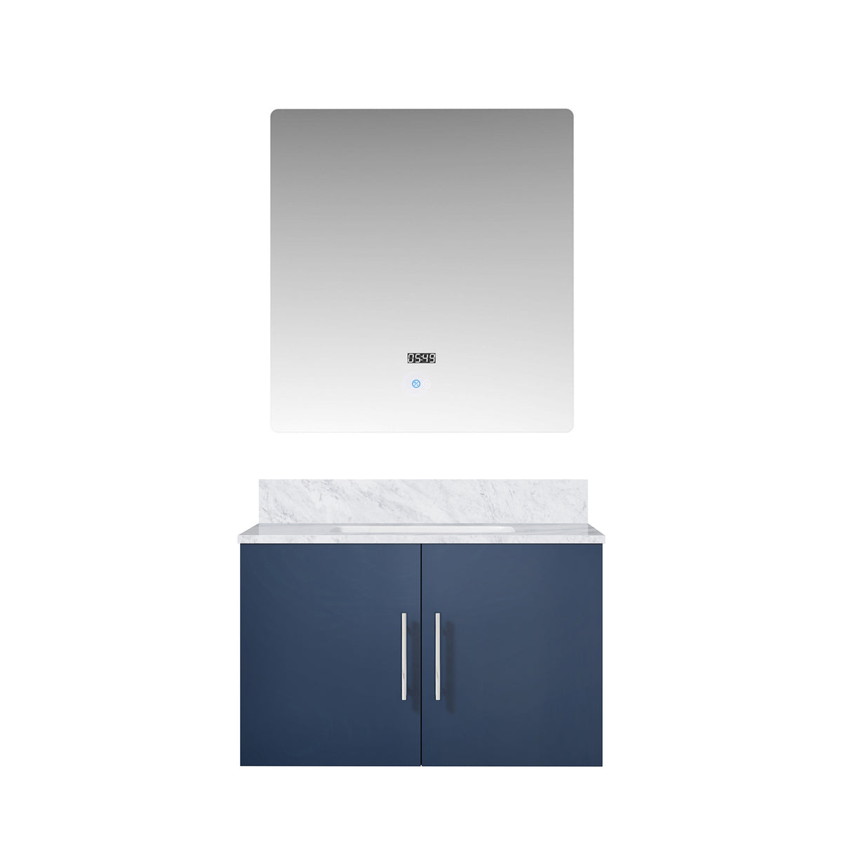Lexora Geneva 30 in. Navy Blue Single Sink Bath Vanity