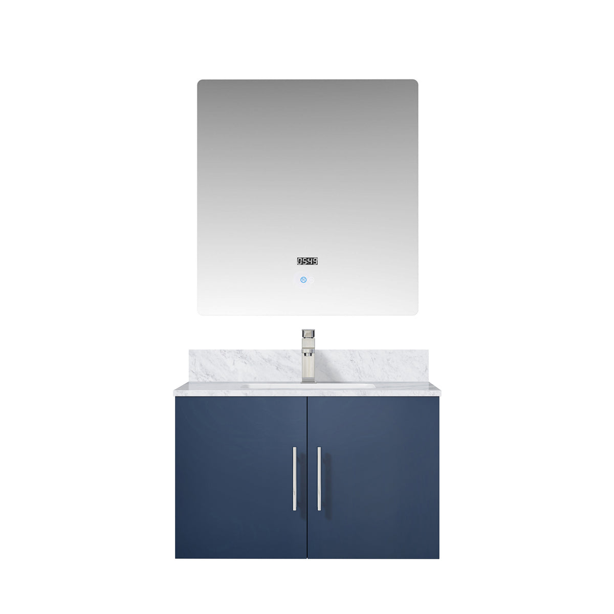 Lexora Geneva 30 in. Navy Blue Single Sink Bath Vanity