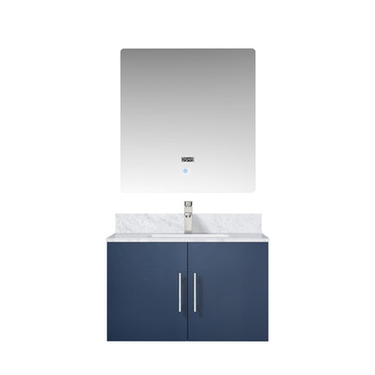 Lexora Geneva 30 in. Navy Blue Single Sink Bath Vanity